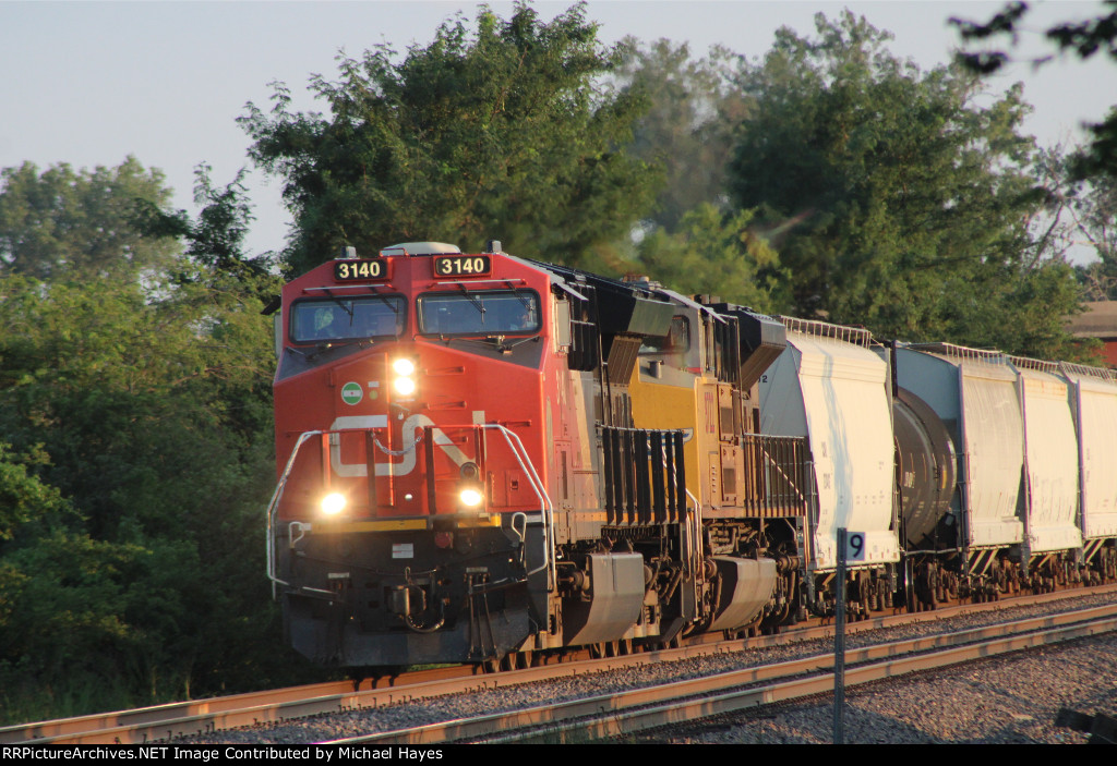 UP Freight Train in Columbia IL